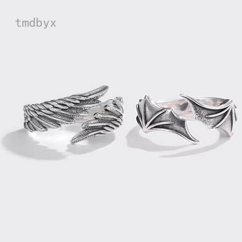 Tmdbyx Nhẫn Mạ BạC 925 HìNh Thiên ThầN ĐíNh Đá Xinh XắN