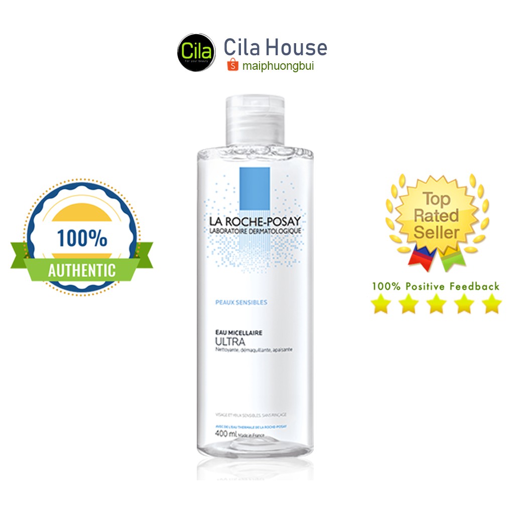 Tẩy Trang La Roche Posay Micellar Water Sensitive Skins 400ml - Cho Da Khô, Thường Nhạy Cảm -Cila House