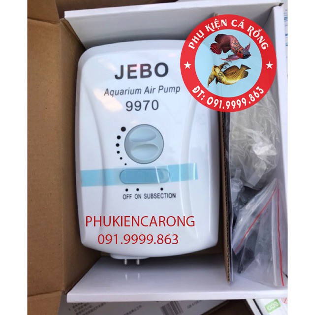 Máy sủi oxy tích điện Jebo 9970