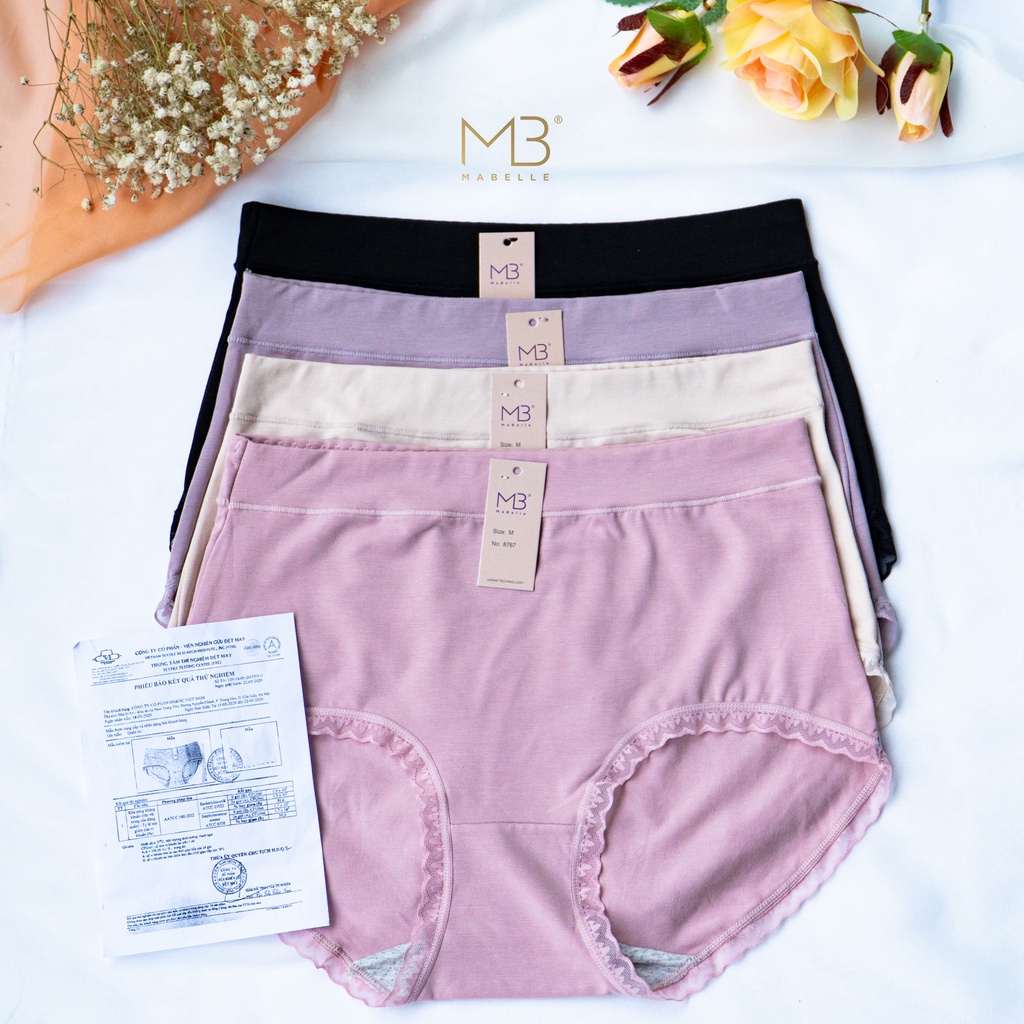 Hộp 4 quần lót cotton MB cạp cao FORM TO dành cho nữ - Hàng chính hãng, giá tốt