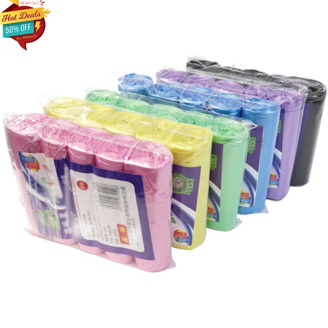 Bộ 5 cuộn túi đựng rác dùng một lần tiện dụng