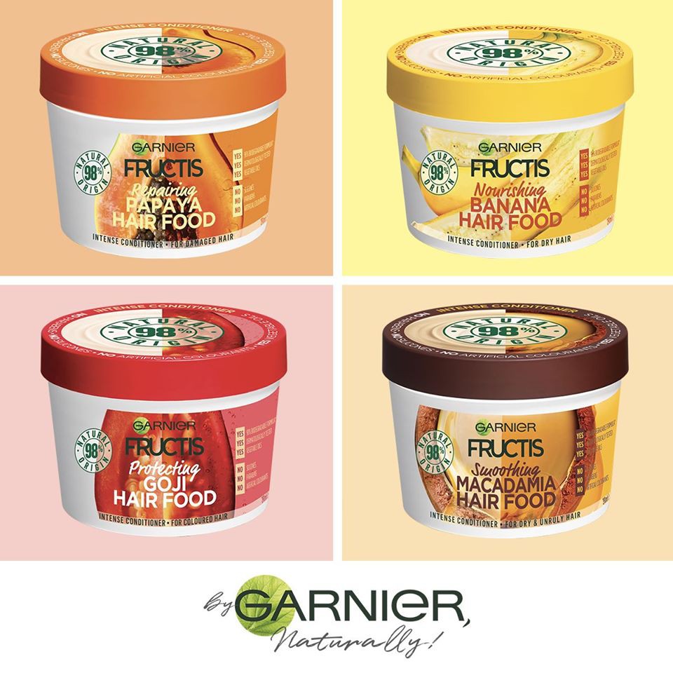 Ủ tóc trái cây đa năng Garnier Fructis 390ml Pháp