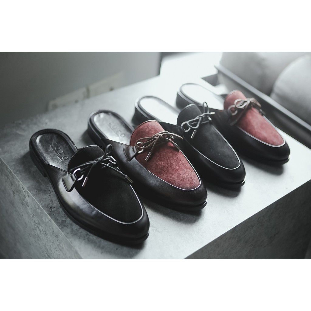 Giày sục nam hở gót da bò nguyên tấm cao cấp Toroshoes Series M649 ( nhiều màu, nhiều lựa chọn, siêu đẹp)