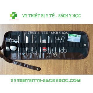 Bộ tiểu phẫu 18 món có túi chia đựng  (Bộ phẫu thuật thực hành