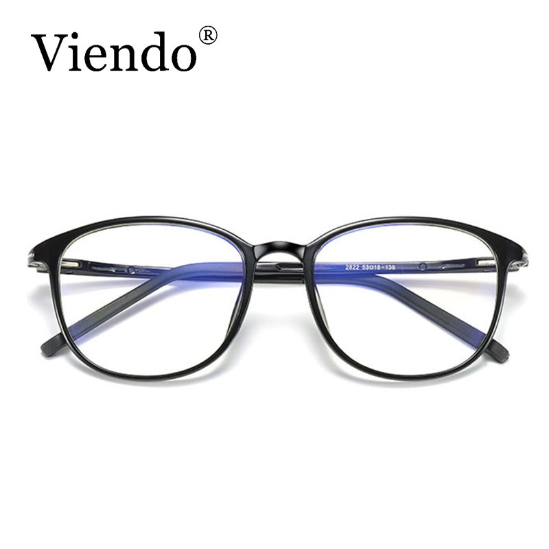 Mắt kính cận VIENDO đổi màu chống ánh sáng xanh làm từ nhựa dẻo bền bỉ cao cấp dành cho cả nam và nữ(có thể cắt cận thị ống kính)