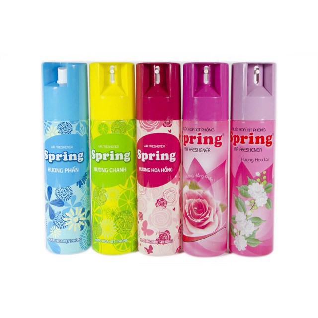 Nước xịt phòng Spring hương Hồng phấn chai 280ml -Dearsieure