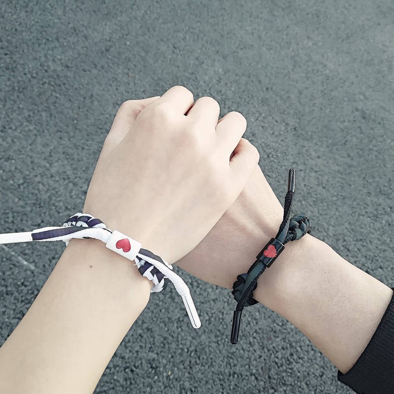 Vòng tay cặp đôi bện dây phản quang vòng tay thể thao