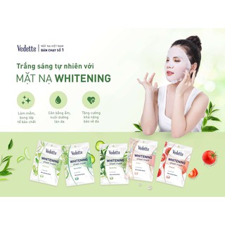 Mặt Nạ Dưỡng Trắng Da Vedette Cà Chua 25g