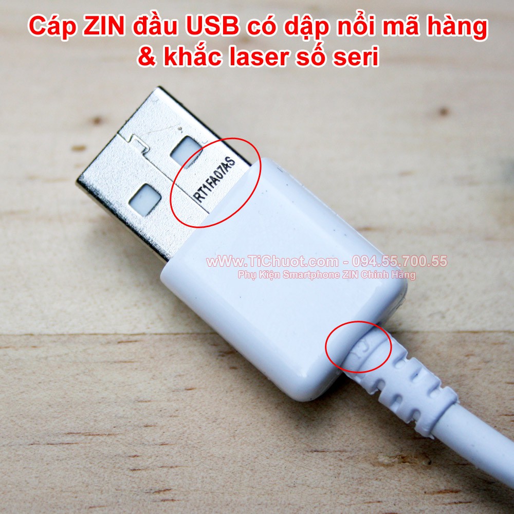 [Chính Hãng] Cáp Samsung Micro USB 1.5m ZIN Galaxy Note Edge,Note 4 (có khuôn nhựa)