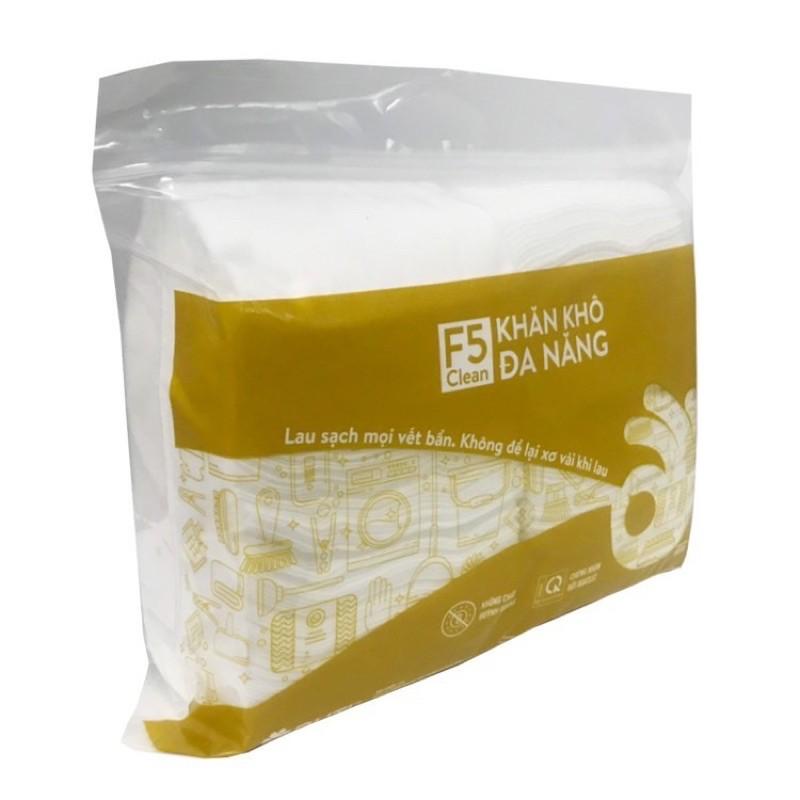 KHĂN VẢI KHÔ ĐA NĂNG F5 CLEAN 500G CHO BÉ SIÊU THẤM SIÊU BỀN ĐA CÔNG DỤNG