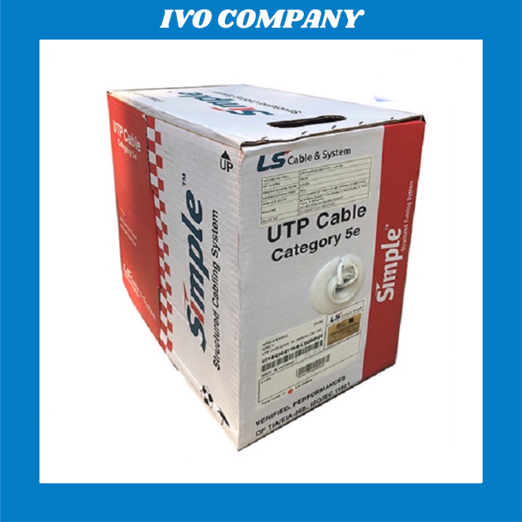 Thùng Dây Cáp Mạng LS Vina Cat5e UTP 305m