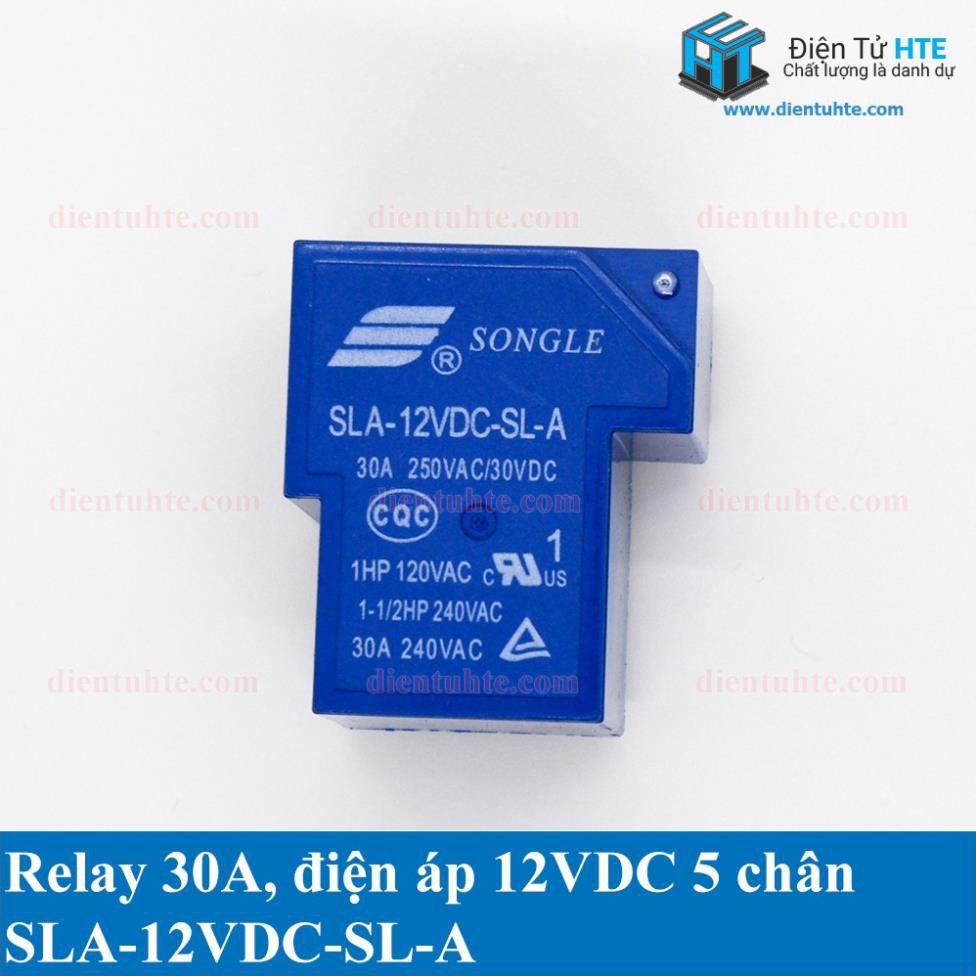 Relay 12V  5 chân 6 chân T90 30A SONGLE