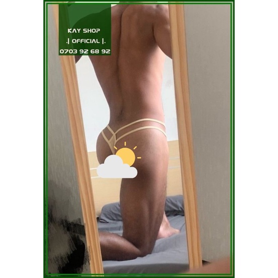 Quần lót lọt khe sexy thun lạnh nam giới dây gợi cảm khoe mông - sịp 2 quyến rũ