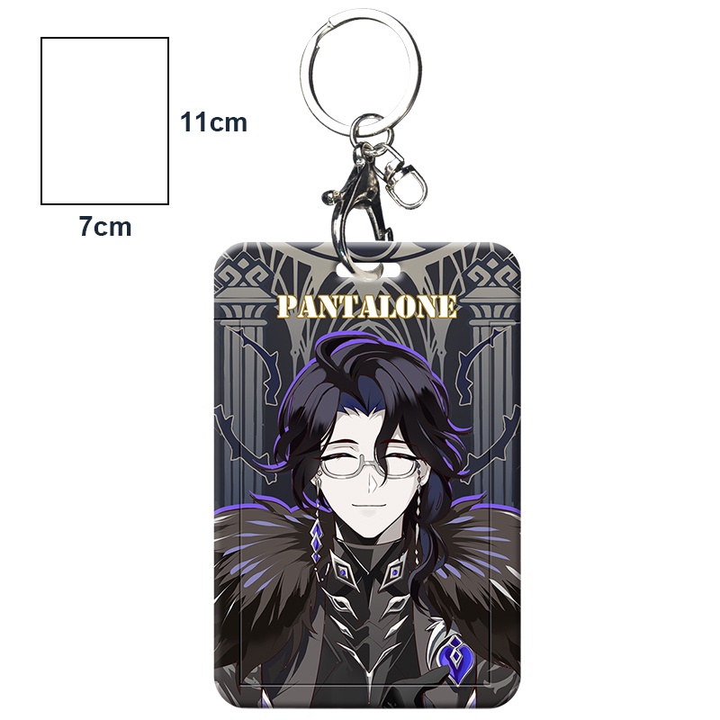 Bao Đựng Thẻ genshin Iqat Fatui Có Mặt Dây Chuyền Văn Phòng Phẩm