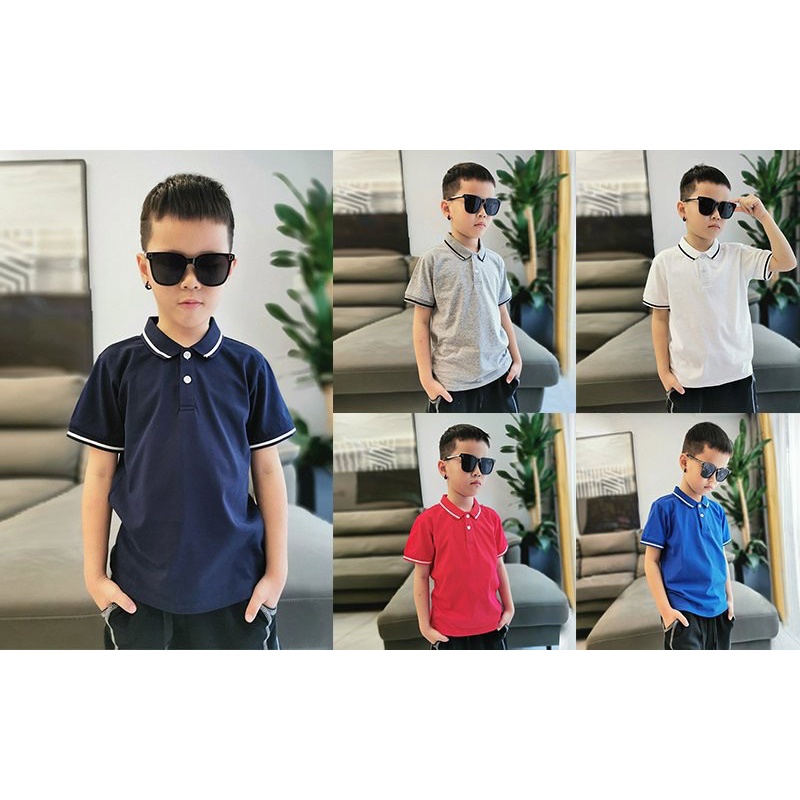 (27-42kg)Áo Polo trẻ em AKL chất vải mềm mịn, thoáng khí, kiểu dáng năng động