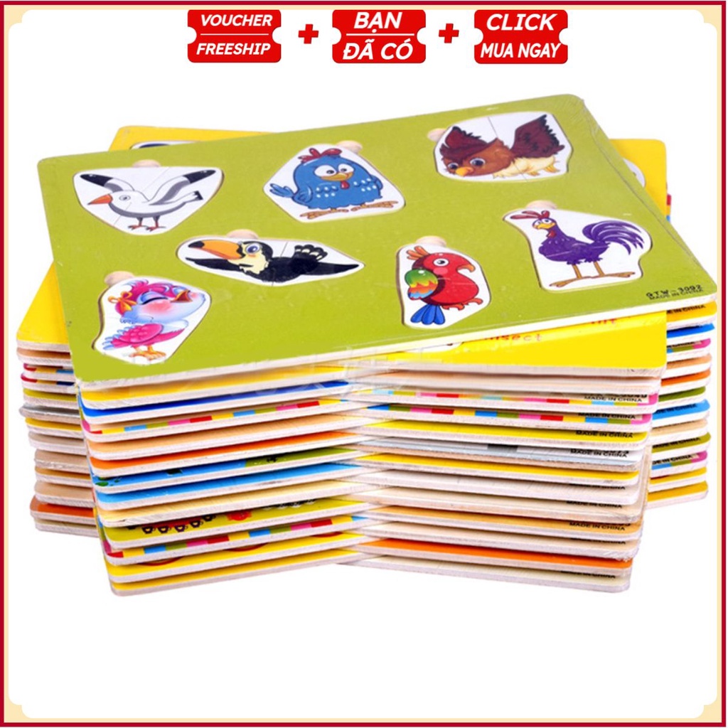 Bảng Gỗ Ghép Hình Cho Bé Thông Minh I10 BMBE1251