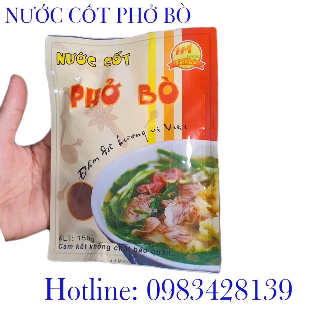 [Mã 155FMCGSALE giảm 7% đơn 500K] Cốt phở bò HMFOODS, gia vị phở bò hoàn chỉnh, nấu phở bò tại nhà