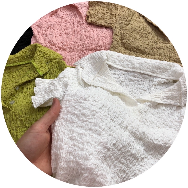 Áo xốp cổ bẻ siêu sịn sò