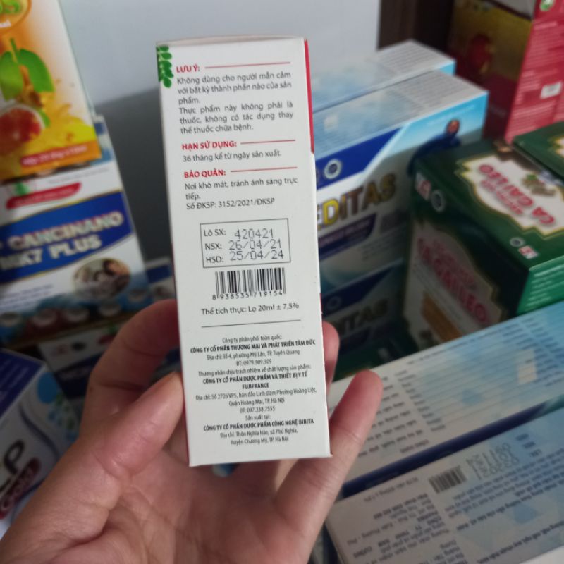 Sắt nhỏ giọt IRON DROP Bổ sung sắt giúp tạo máu, giảm thiếu máu ở trẻ nhỏ - Chai 10ml