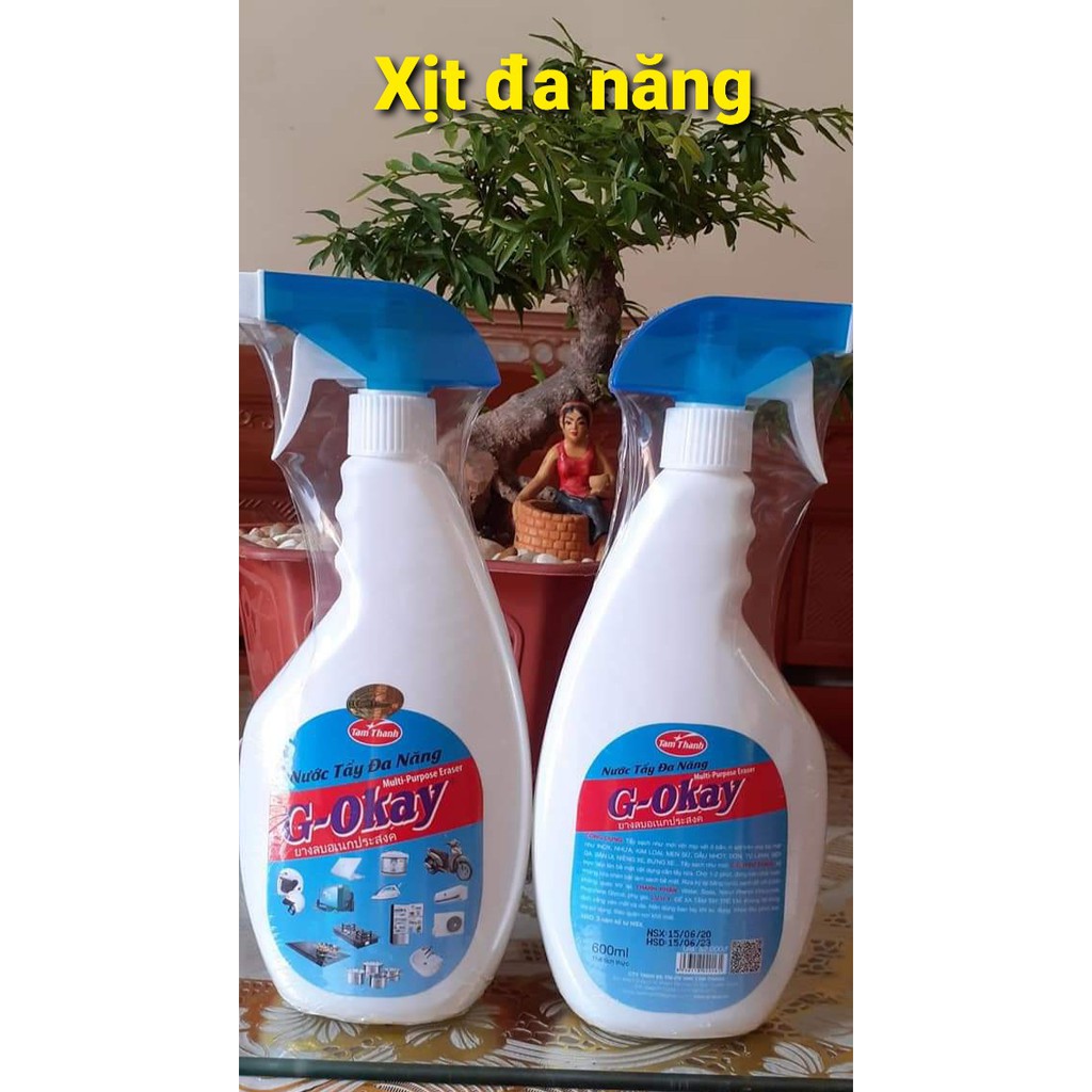 Xịt tẩy đa năng G-Okay 680ml , tẩy sạch gỉ sét, tẩy vết dơ, vết cháy nồi, xoong, chảo, inox cực mạnh