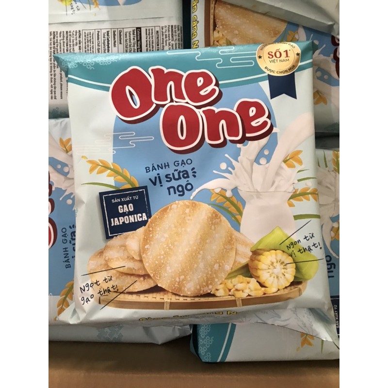 Bánh Gạo One One Vị Sữa Ngô Bịch 149g