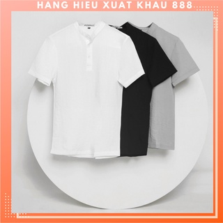 Tuyệt phẩm áo sơ mi nam đũi siêu mát - cổ trụ trẻ trung - phom chuẩn đẹp !!