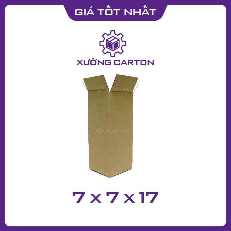 7x7x17 - 50 hộp carton giấy đóng gói hàng nhỏ