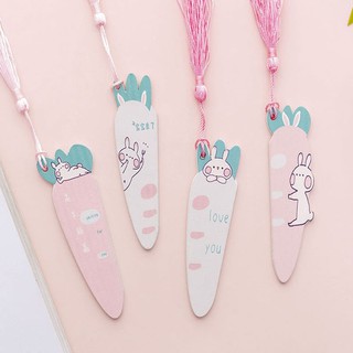(Butgiasi) Thước Kèm Kẹp Sách Củ Carot 7Cm