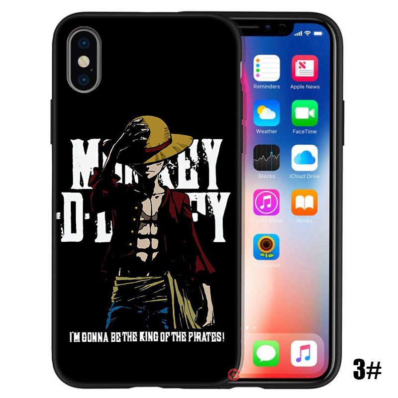 Ốp điện thoại silicone mềm in hình One Piece Luffy thích hợp cho IPHONE XS MAX XR 10 X 5 5S 6 6S 7 8 PLUS SFI7