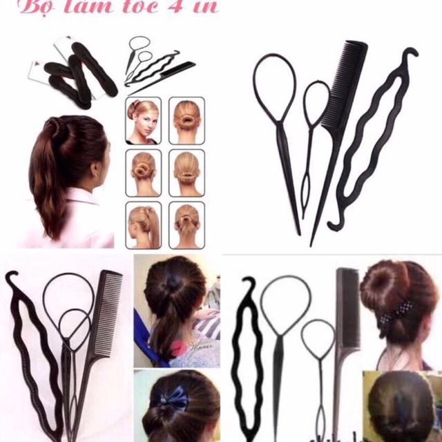 Bộ làm tóc 4 món