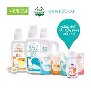 Nước giặt nước xả hữu cơ K-mom Hàn Quốc an toàn tuyệt đối cho bé.