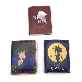 Ví đựng tiền cho nam họa tiết anime son goku / evangelion / thám tử conan độc đáo