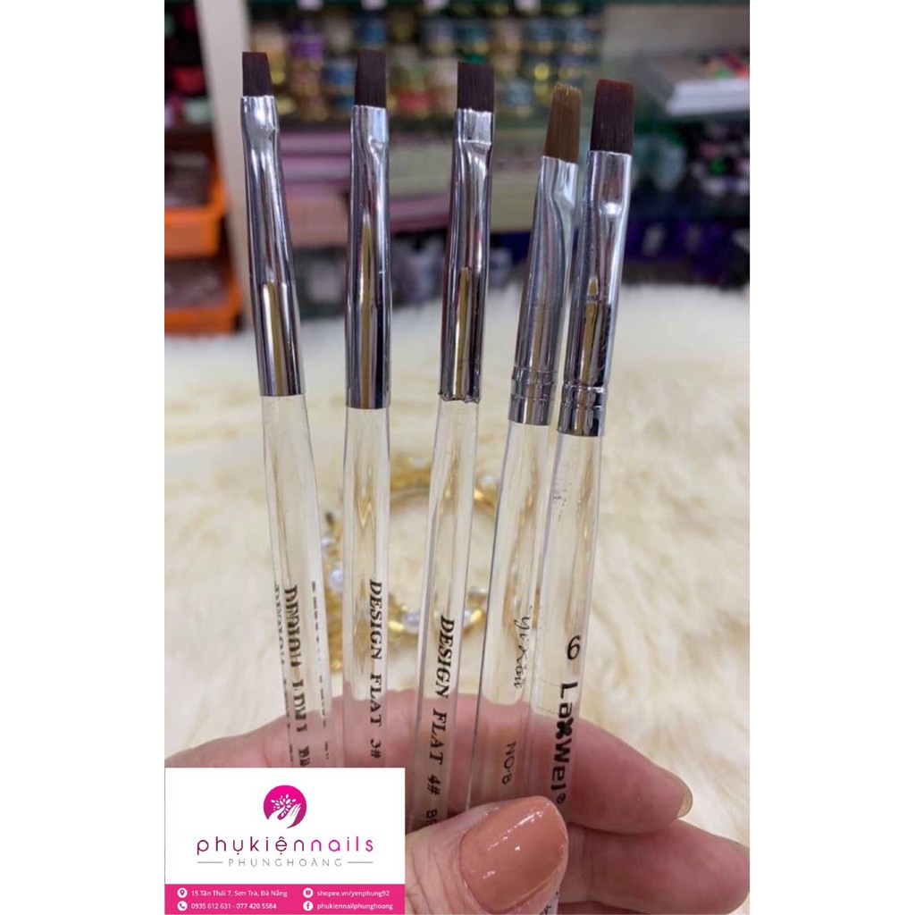Cọ đắp gel, vẽ cọ bản số 2, 3, 4, 6