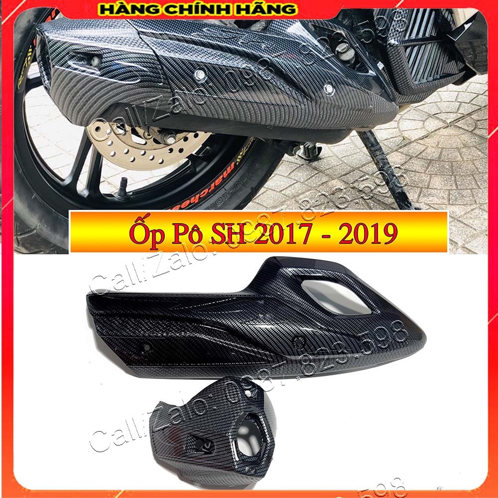 Ốp Pô SH 2017 - 2019 Sơn Vân Carbon Hàng Chính Hãng Artistar