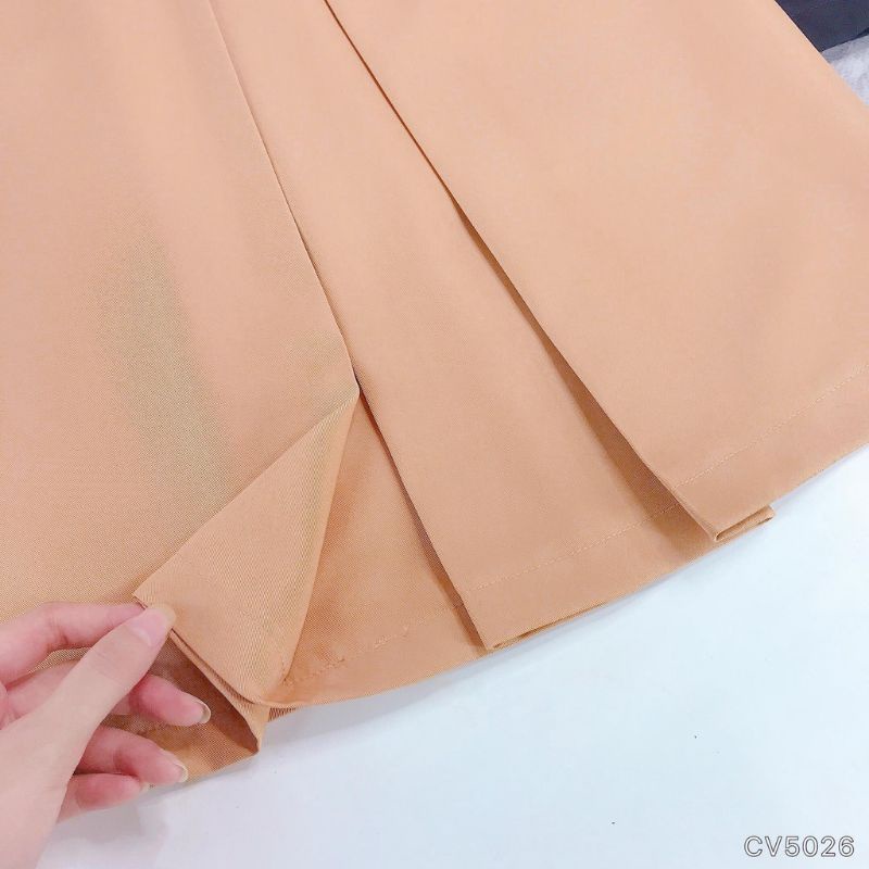 Chân Váy A  dáng dài công sở ly bung phía trước 60cm