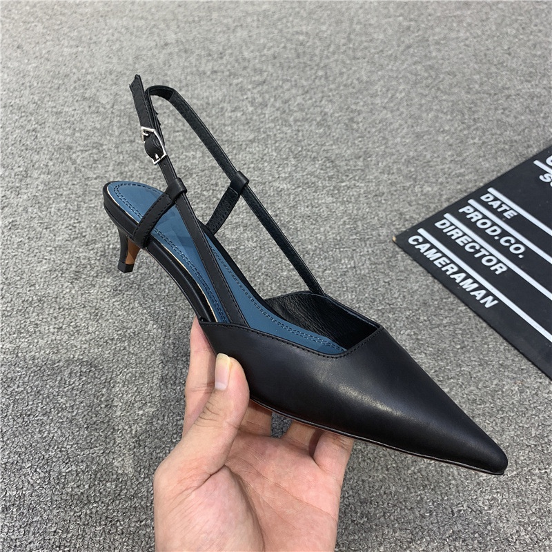 Giày Cao Gót Mũi Nhọn Phong Cách Cổ Điển