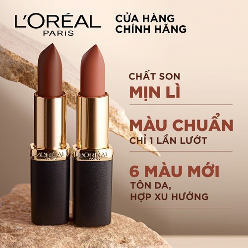 Son mịn lì cao cấp L'Oreal Paris Color Riche Matte 3.7g (son lì nhiều màu) | BigBuy360 - bigbuy360.vn