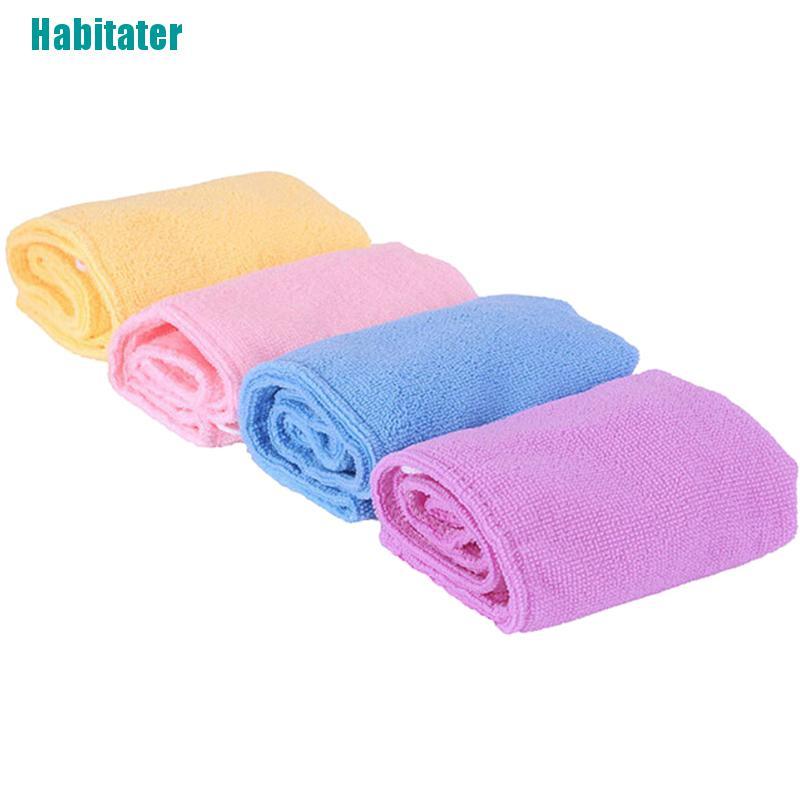 (Hàng Mới Về) Khăn Quấn Làm Khô Tóc Bằng Vải Microfiber