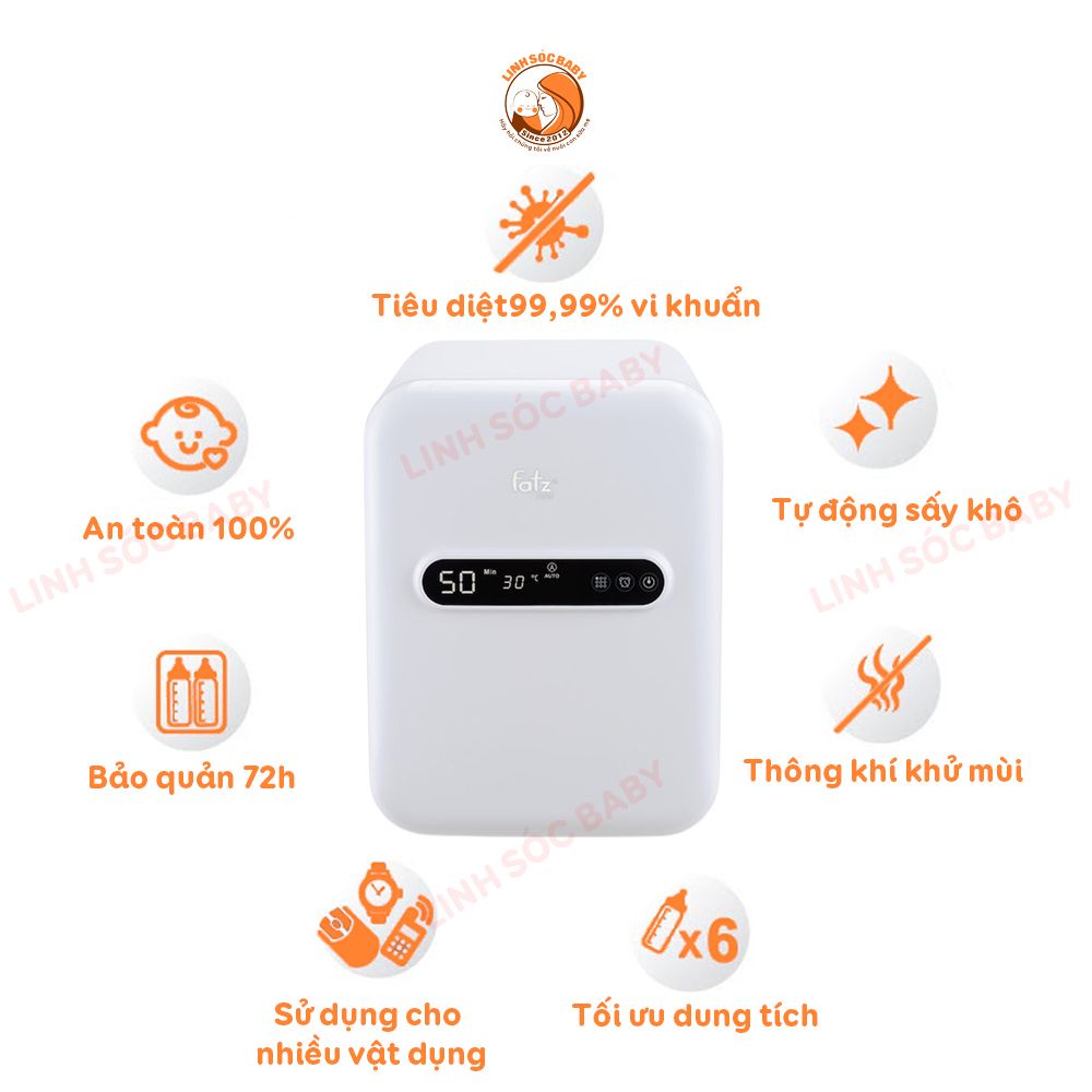 Máy tiệt trùng sấy khô UV Fatz Baby Super 2 FB4706SL | BH chính hãng 1 năm