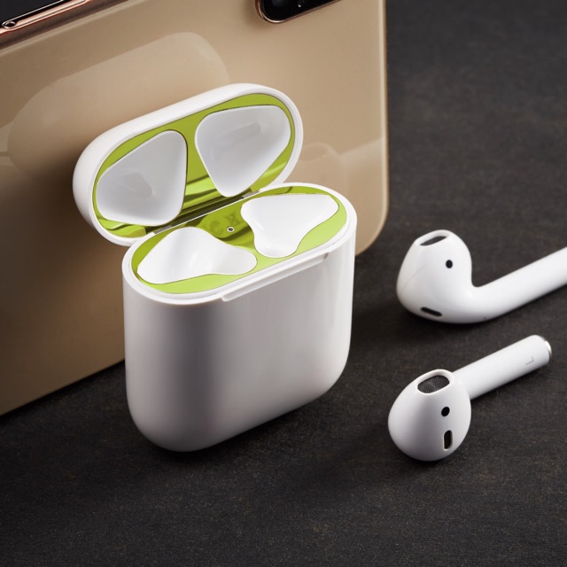 Miếng Dán Kim Loại Chống Bụi Chống Bẩn Bên Trong Tai Nghe Airpod 1M:16.6k, 2M: 30K