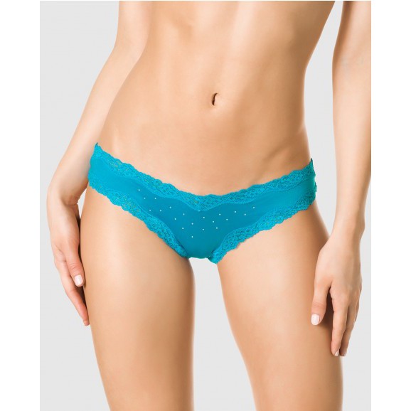 Quần lót lọt khe ren xách tay Lasenza Blue Lagoon Q572