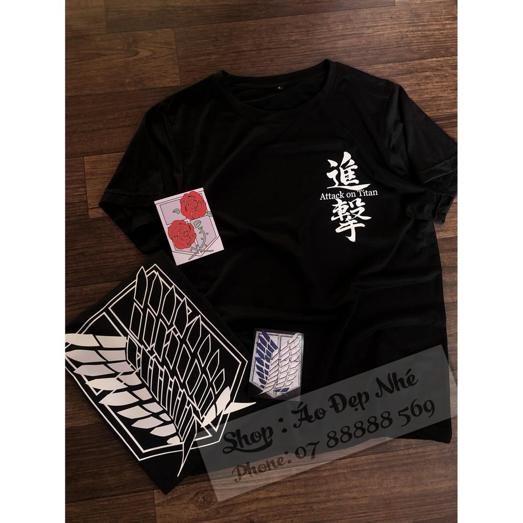 Áo thun Attack On Titan chất đẹp