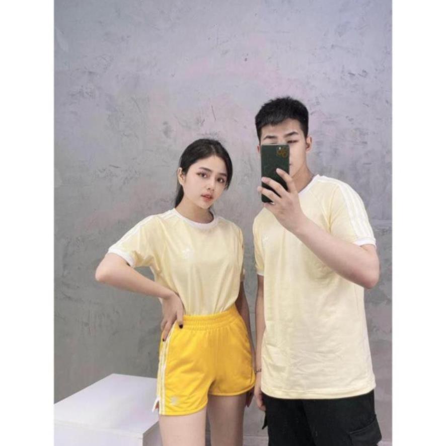 Áo Thể Thao Nam Nữ [Tee Shirt] 3STR Easy Yellow [ĐỒ TẬP GYM]