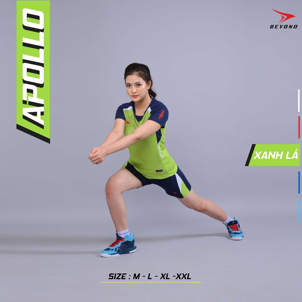 Quần áo thể thao, bóng chuyền nam nữ  Beyono Apollo Xanh Lá