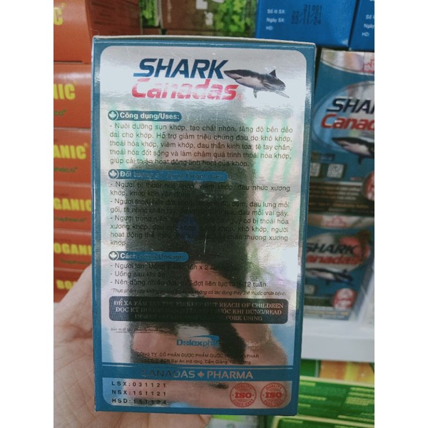 Viên uống sụn cá mập Shark Canadas ⚡ CAM KẾT CHÍNH HÃNG ⚡ Viên uống bổ sung giúp xương khớp chắc khoẻ