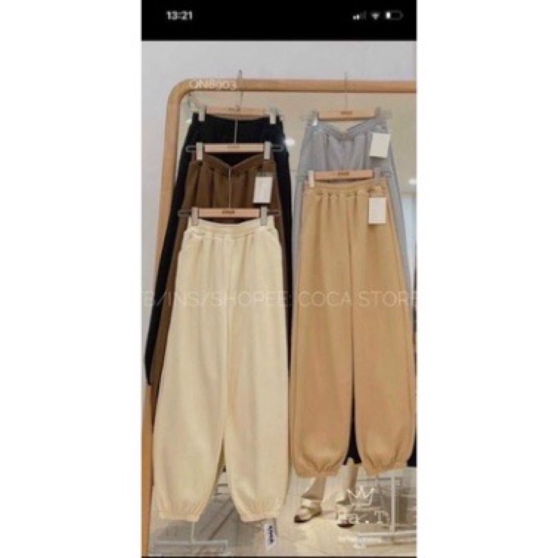 Quần nỉ jogger hàng qccc kèm anh thật cuối