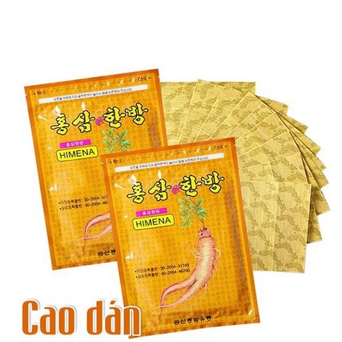 Cao dán hồng sâm nhập khẩu Hàn Quốc 💚FREE SHIP💚 Cao dán cao cấp