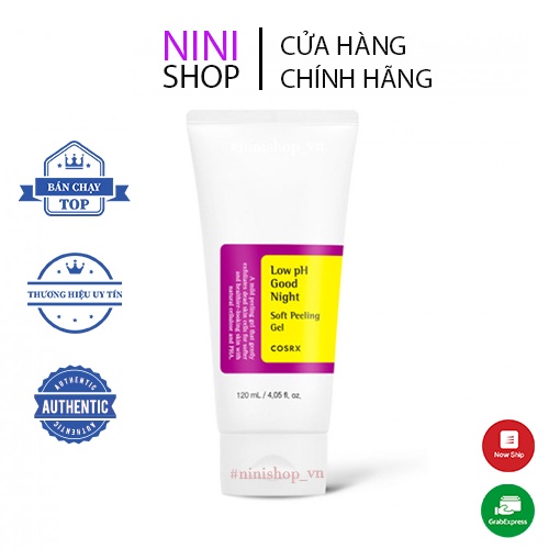 Tẩy tế bào chết dịu nhẹ cho da nhạy cảm Cosrx Low pH Good Night Soft Peeling Gel 120ml - NiNiShop