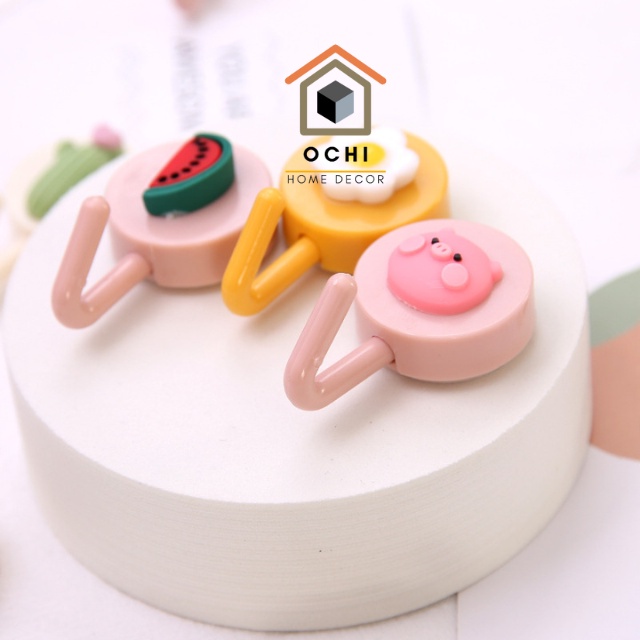 Móc treo dán tường, móc treo đồ hoạt hình ochihome