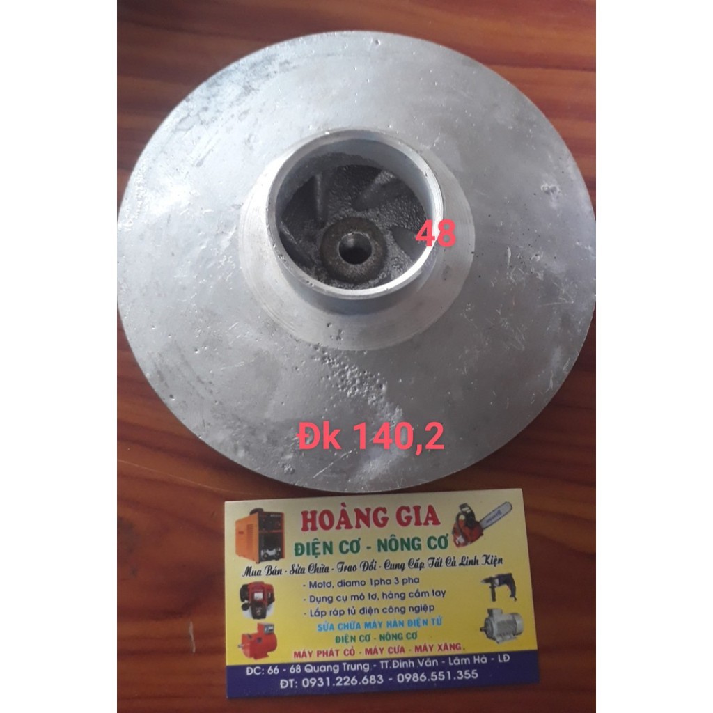 CÁNH QUẠT MÁY BƠM NƯỚC CHÌM 1,5HP 142MM CÁNH QUẠT MÁY BƠM NƯỚC CHÌM 1.1KW